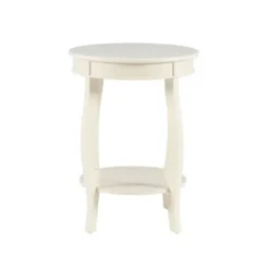Accent & End Tables-Kirkland's Home Merryweather Off White Accent Table Ivory