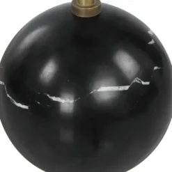 Accent & End Tables-Kirkland's Home Metal & Round Black Base Cocktail Table Gold