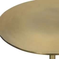 Accent & End Tables-Kirkland's Home Metal & Round Black Base Cocktail Table Gold