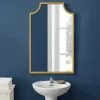 Decorative Mirrors-Kirkland's Home Metal Abigail Mirror Gold