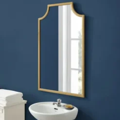 Decorative Mirrors-Kirkland's Home Metal Abigail Mirror Gold