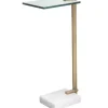 Accent & End Tables-Kirkland's Home Metal And Glass Top Accent Table Gold