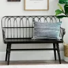 Entryway Furniture-Kirkland's Home Metal And Wood Amy Bench Black