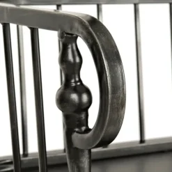 Entryway Furniture-Kirkland's Home Metal And Wood Amy Bench Black