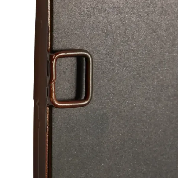 Decorative Mirrors-Kirkland's Home Metal Arch Frame Windowpane Wall Mirror Brown
