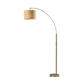 Floor Lamps-Kirkland's Home Metal Arched Floor Lamp Gold