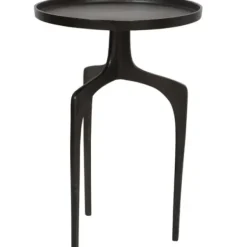 Accent & End Tables-Kirkland's Home Metal Arched Legs Side Table Black