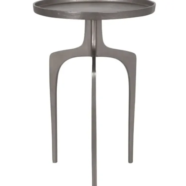 Accent & End Tables-Kirkland's Home Metal Arched Legs Side Table Silver