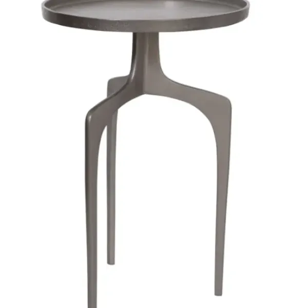 Accent & End Tables-Kirkland's Home Metal Arched Legs Side Table Silver