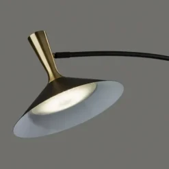 Floor Lamps-Kirkland's Home Metal Arched Modern Floor Lamp Black