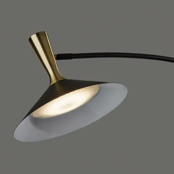 Floor Lamps-Kirkland's Home Metal Arched Modern Floor Lamp Black