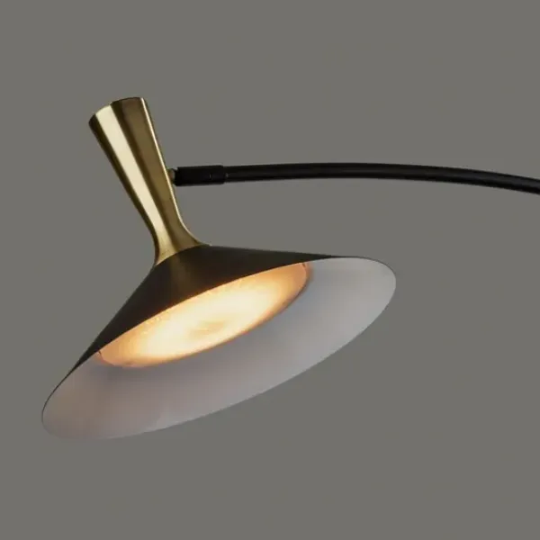 Floor Lamps-Kirkland's Home Metal Arched Modern Floor Lamp Black
