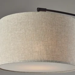 Floor Lamps-Kirkland's Home Metal Arched Oversized Shade Floor Lamp Black