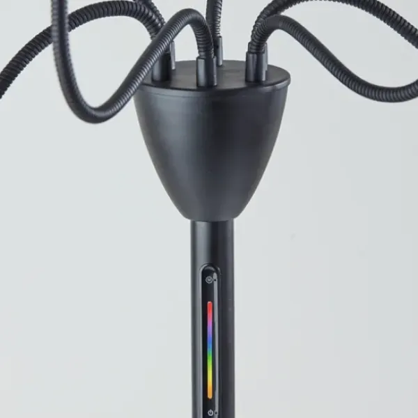 Floor Lamps-Kirkland's Home Metal 6-Arm Pom Pom Floor Lamp Black