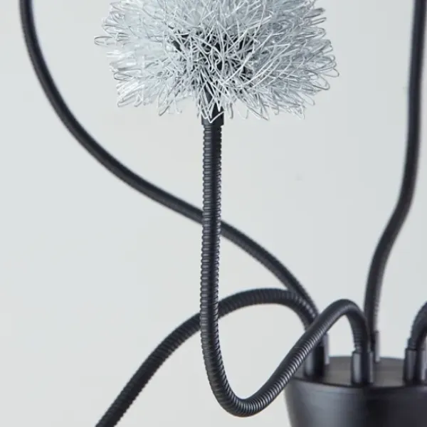 Floor Lamps-Kirkland's Home Metal 6-Arm Pom Pom Floor Lamp Black