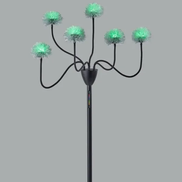 Floor Lamps-Kirkland's Home Metal 6-Arm Pom Pom Floor Lamp Black
