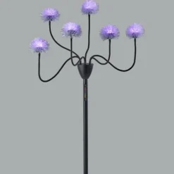 Floor Lamps-Kirkland's Home Metal 6-Arm Pom Pom Floor Lamp Black