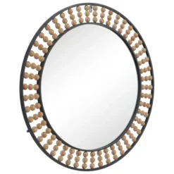 Decorative Mirrors-Kirkland's Home Metal Coen Bohemian Wall Mirror Black