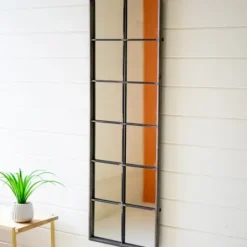 Decorative Mirrors-Kirkland's Home Metal Framed 12-Windowpane Mirror
