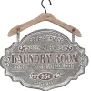 Wall Quotes & Signs-Kirkland's Home Metal Laundry Room Wall Plaque Gray