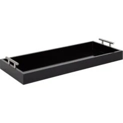 Decorative Trays-Kirkland's Home Metal Leaf Trays, Set Of 2 Silver