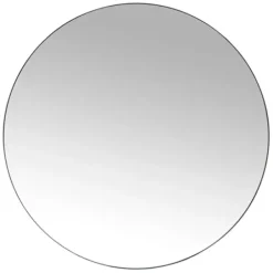 Decorative Mirrors-Kirkland's Home Metal Linear Round Mirror Black
