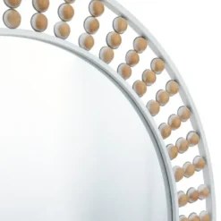 Decorative Mirrors-Kirkland's Home Metal Lyle Bohemian Wall Mirror White