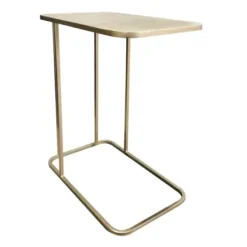 Accent & End Tables-Kirkland's Home Metal Modern C-Table Gold