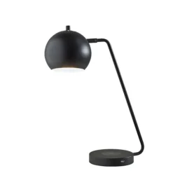 Table Lamps-Kirkland's Home Metal Modern Globe Table Lamp Black