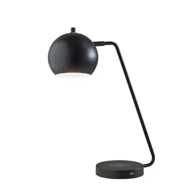 Table Lamps-Kirkland's Home Metal Modern Globe Table Lamp Black