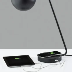 Table Lamps-Kirkland's Home Metal Modern Globe Table Lamp Black