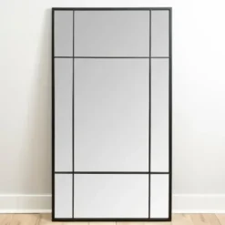 Full Length & Floor Mirrors-Kirkland's Home Metal Paned Camden Leaner Mirror