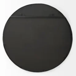 Decorative Mirrors-Kirkland's Home Metal Scallop Edge Adelaide Wall Mirror Black