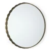 Decorative Mirrors-Kirkland's Home Metal Scallop Edge Adelaide Wall Mirror Gold