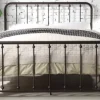 Beds & Headboards-Kirkland's Home Metal Slat Bronze Queen Platform Bed Brown