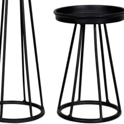 Candle Holders-Kirkland's Home Metal Soho Candle Holders, Set Of 3 Black