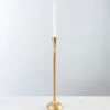 Candle Holders-Kirkland's Home Metal Taper Candle Holder, 21 In. Gold