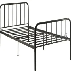 Beds & Headboards-Kirkland's Home Metal Twin Bed In A Box Black