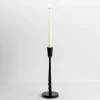 Candle Holders-Kirkland's Home Metal Twisted Taper Candle Holder, 10 In. Black