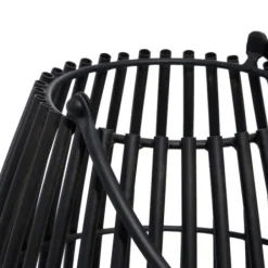 Lanterns-Kirkland's Home Metal Vertical Caged Lantern, 16 In. Black