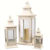 Lanterns-Kirkland's Home Metal Vintage Lanterns, Set Of 3 Ivory