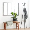 Decorative Mirrors-Kirkland's Home Metal Windowpane Wall Mirror