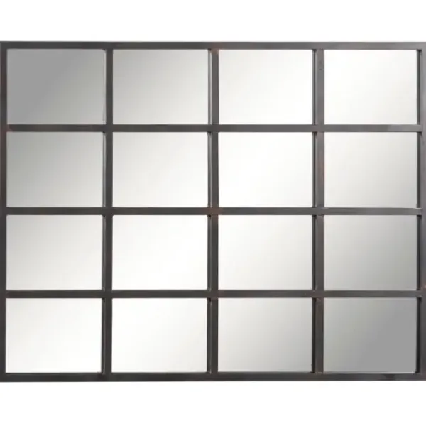 Decorative Mirrors-Kirkland's Home Metal Windowpane Wall Mirror