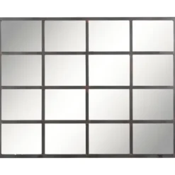 Decorative Mirrors-Kirkland's Home Metal Windowpane Wall Mirror