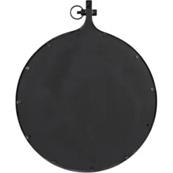 Decorative Mirrors-Kirkland's Home Metal Yitro Wall Mirror Black