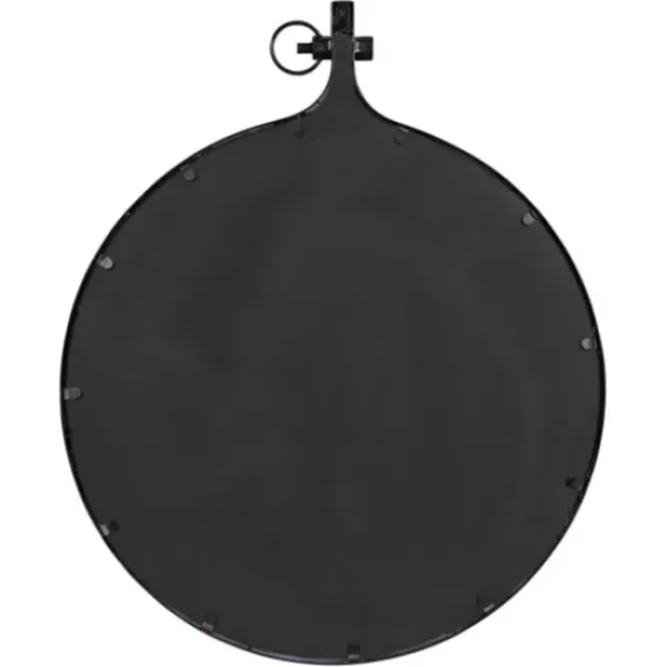 Decorative Mirrors-Kirkland's Home Metal Yitro Wall Mirror Black