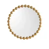 Decorative Mirrors-Kirkland's Home Metallic Gold Foiled Beaded Wall Mirror, 27 In.