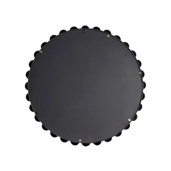 Decorative Mirrors-Kirkland's Home Metallic Gold Foiled Beaded Wall Mirror, 27 In.