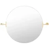 Decorative Mirrors-Kirkland's Home Metallic Gold Round Metal Frame Mirror