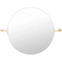 Decorative Mirrors-Kirkland's Home Metallic Gold Round Metal Frame Mirror